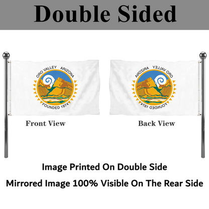 Fyon Logo of Oro Valley Flag Banner