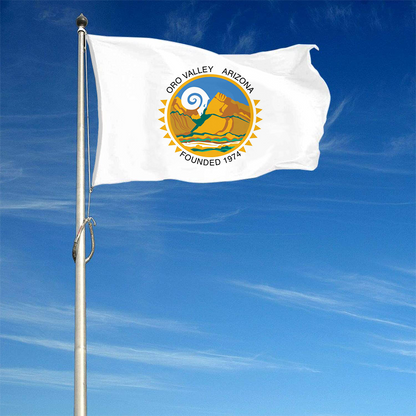 Fyon Logo of Oro Valley Flag Banner