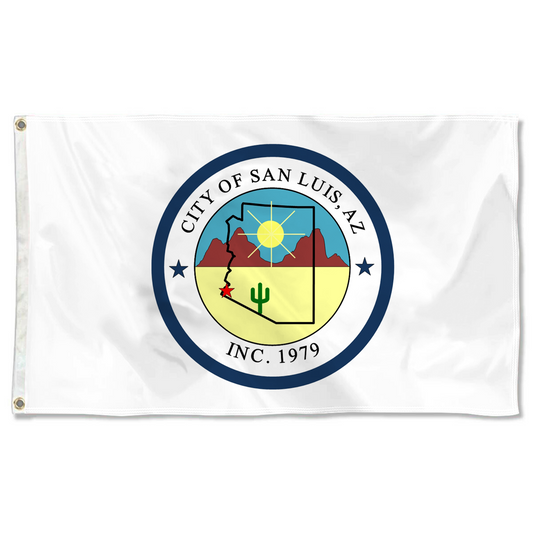 Fyon Logo of San Luis, Arizona Flag Banner