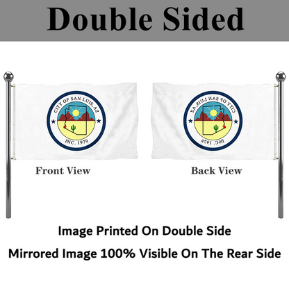 Fyon Logo of San Luis, Arizona Flag Banner