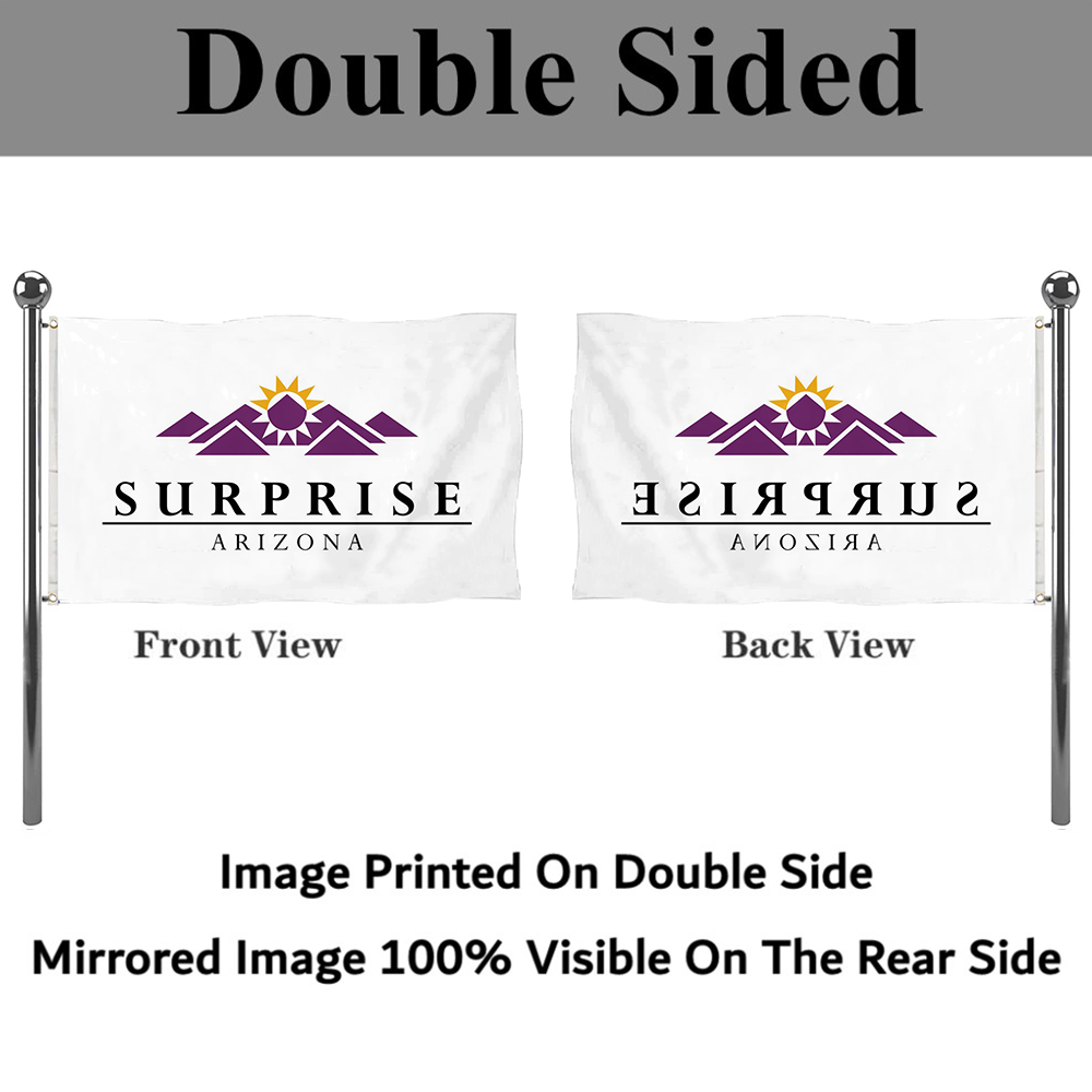 Fyon Logo of Surprise, Arizona Flag Banner
