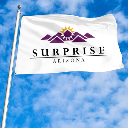 Fyon Logo of Surprise, Arizona Flag Banner