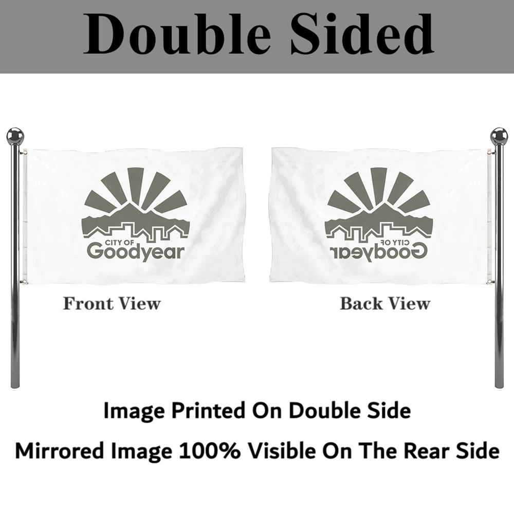 Fyon Logo of goodyear, Arizona Flag Banner