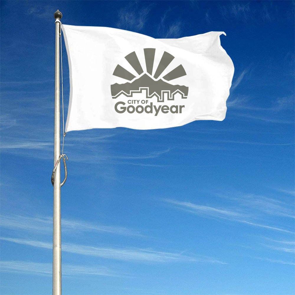 Fyon Logo of goodyear, Arizona Flag Banner