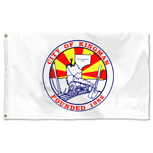 Fyon Logo of kingman, Arizona Flag Banner
