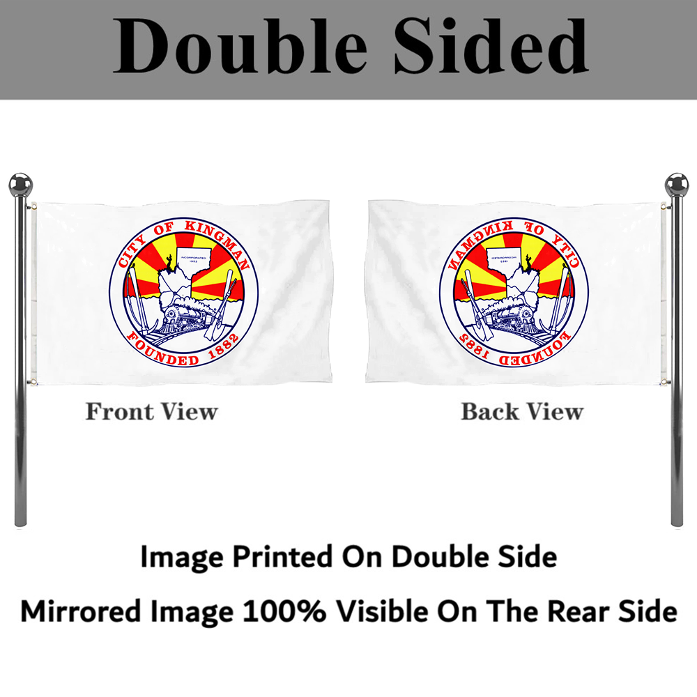 Fyon Logo of kingman, Arizona Flag Banner