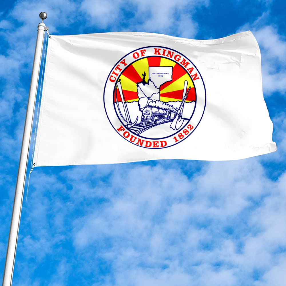 Fyon Logo of kingman, Arizona Flag Banner