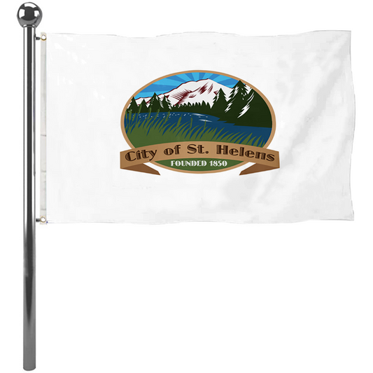 Fyon Logo of st helens, Oregon flag  Banner
