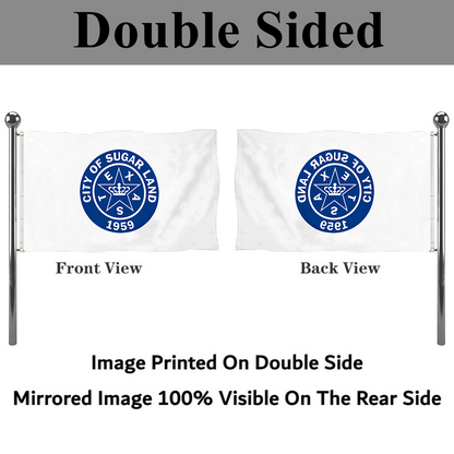 Fyon Logo of the City of Sugar Land, Texas flag banner