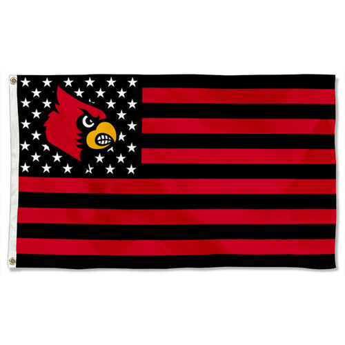 Fyon Louisville Cardinals Stars and Stripes Flag Banner