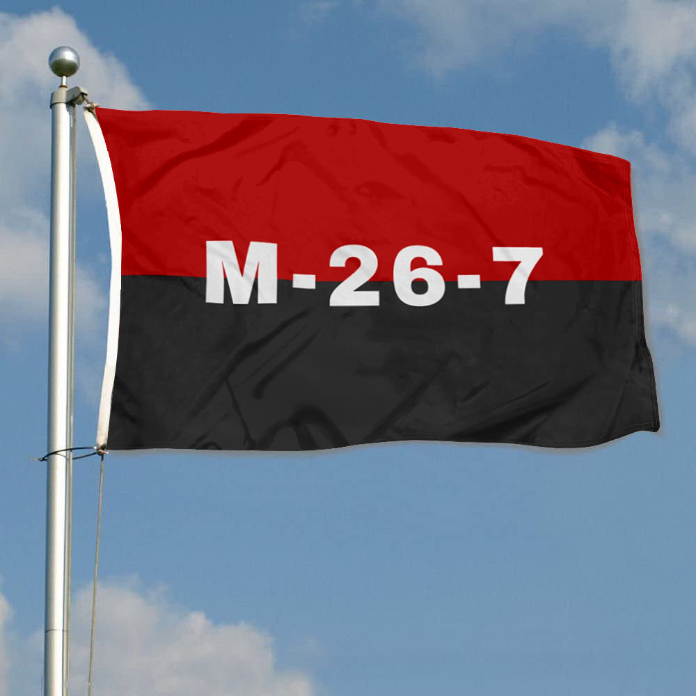 Fyon M-26-7 Cuban Revolution Flag Indoor and Outdoor Banner