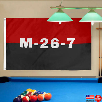 Fyon M-26-7 Cuban Revolution Flag Indoor and Outdoor Banner