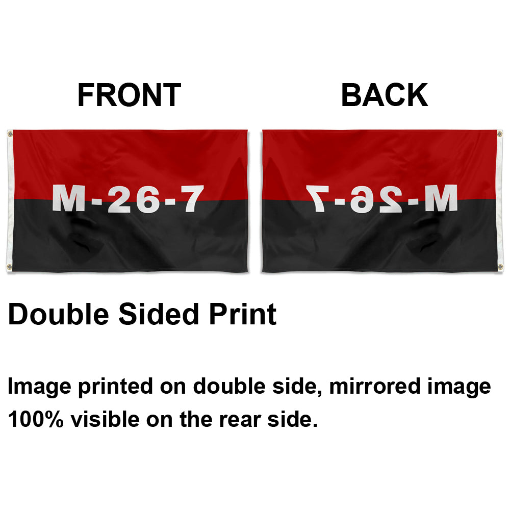 Fyon M-26-7 Cuban Revolution Flag Indoor and Outdoor Banner