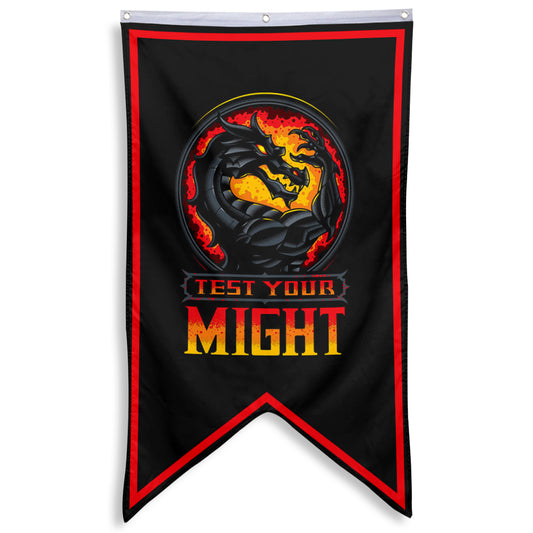 Fyon MORTAL KOMBAT Test Your Might Flag Indoor and outdoor banner Blue 30x50inch