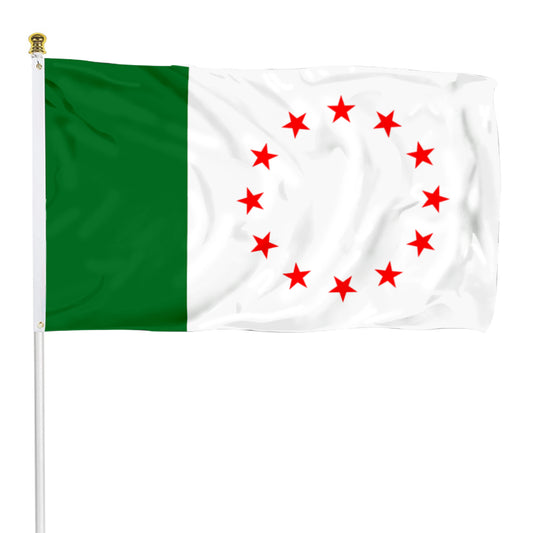 Fyon Malgobeksky district Ingushetia Russia Flag Banner