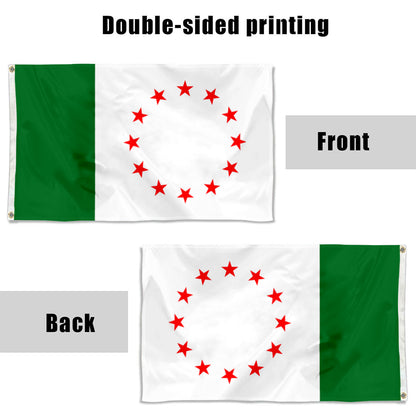 Fyon Malgobeksky district Ingushetia Russia Flag Banner