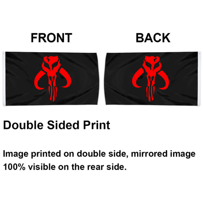 Fyon Star Wars Mandalorian Flag Indoor and outdoor banner 32811
