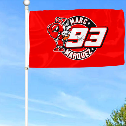 Fyon Marc Marquez 93 #Racing Flag Indoor and Outdoor Banner