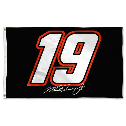 Fyon Martin Truex Jr #19 Flag Banner