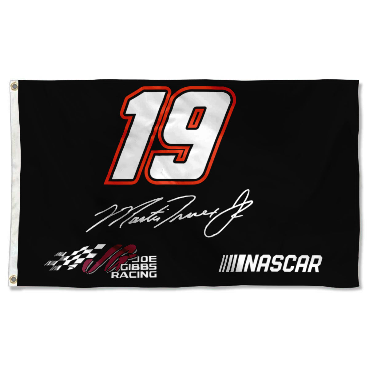 Fyon Martin Truex Jr #19 NASCAR Flag Banner