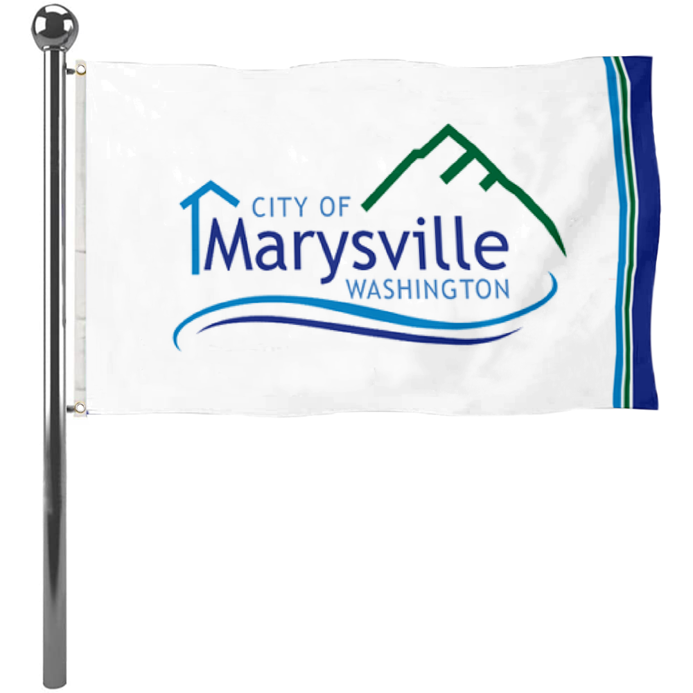 Fyon Marysville, Washington flag  Banner