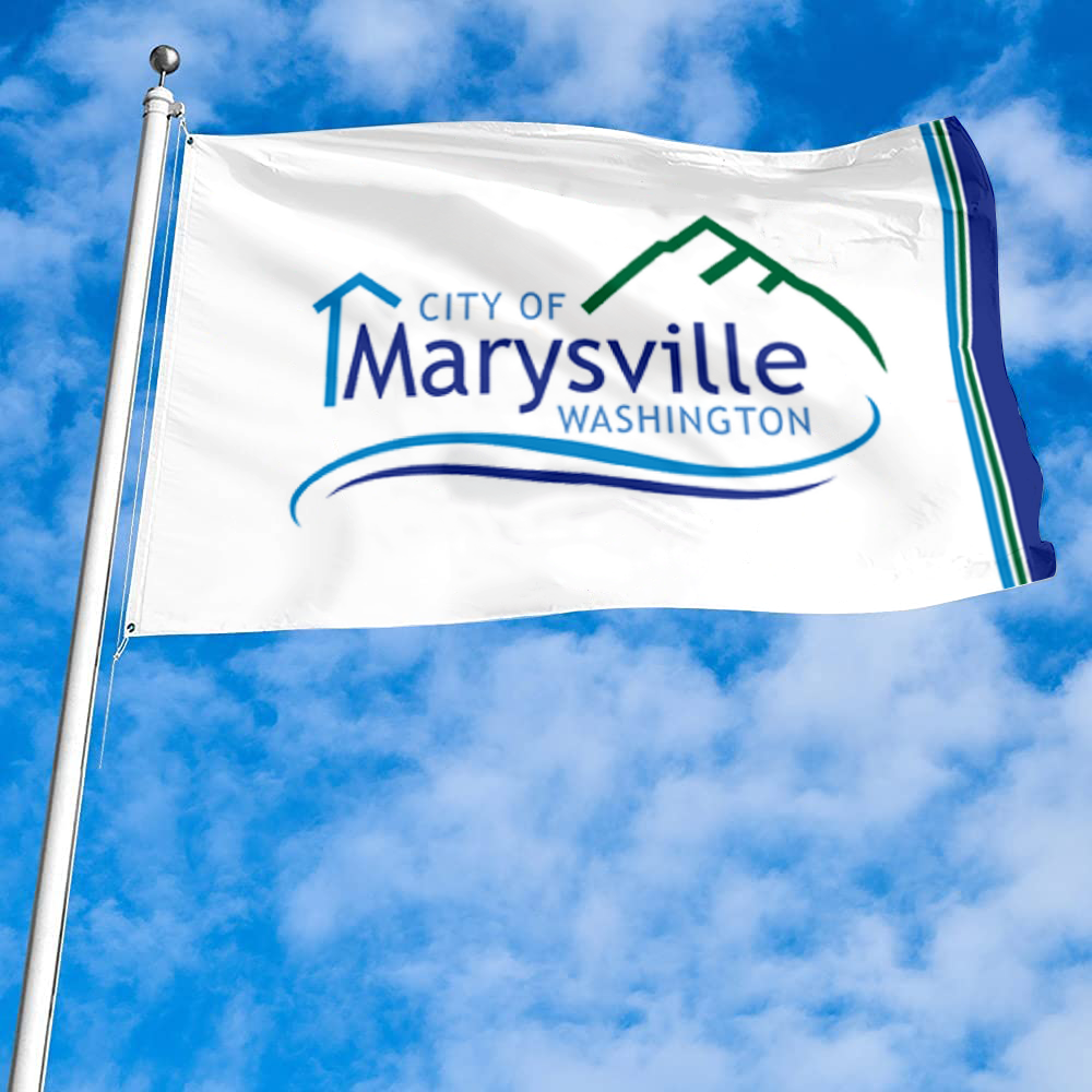 Fyon Marysville, Washington flag  Banner