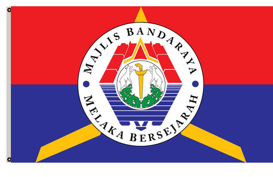 Melaka City flag Malaysia banner