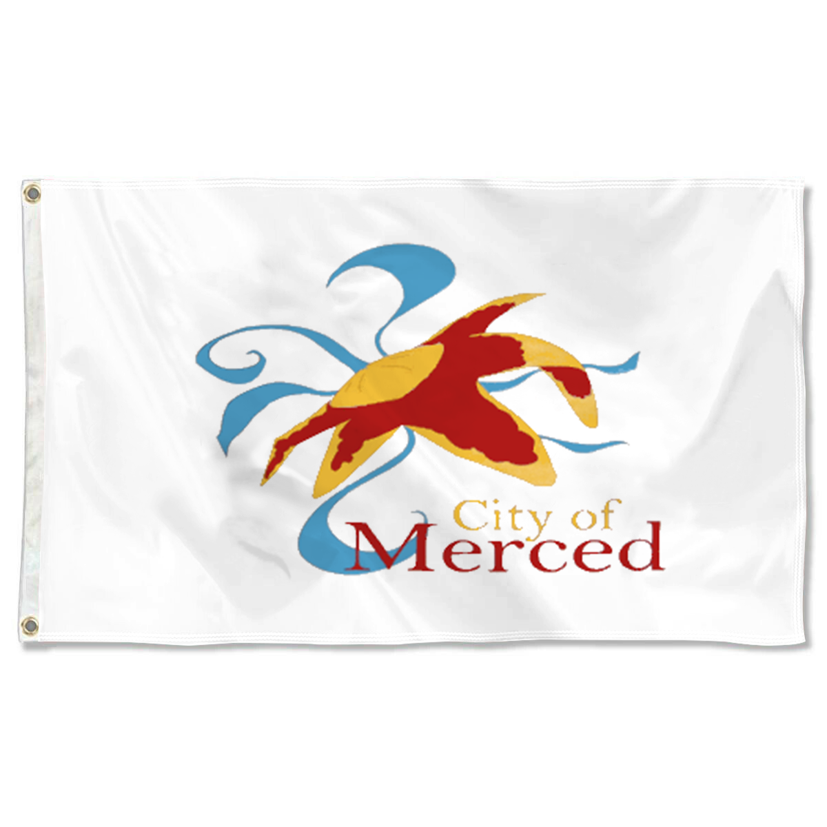 Fyon Merced, California Flag  Banner