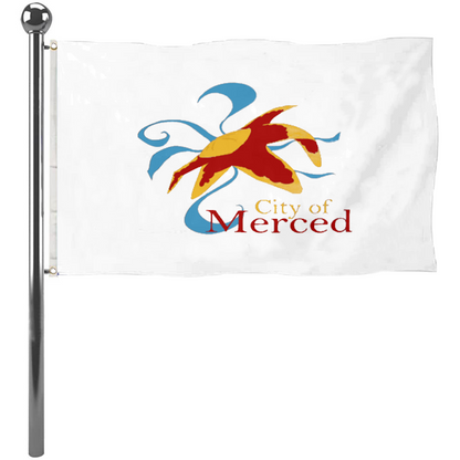 Fyon Merced, California Flag  Banner