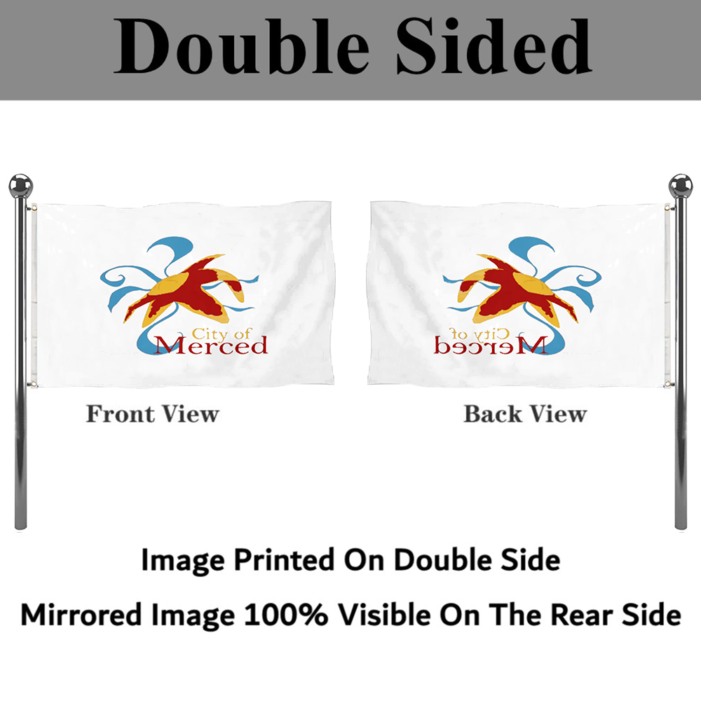 Fyon Merced, California Flag  Banner