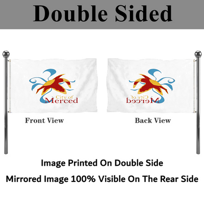 Fyon Merced, California Flag  Banner