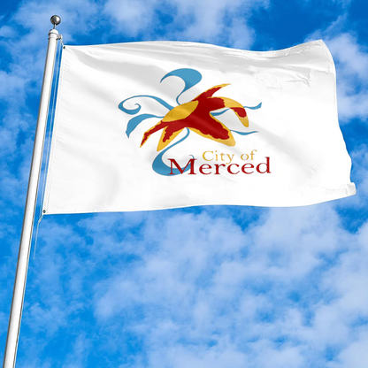 Fyon Merced, California Flag  Banner