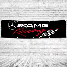 Fyon Mercedes Benz AMG Racing Flag  Indoor and Outdoor Banner 2x8ft