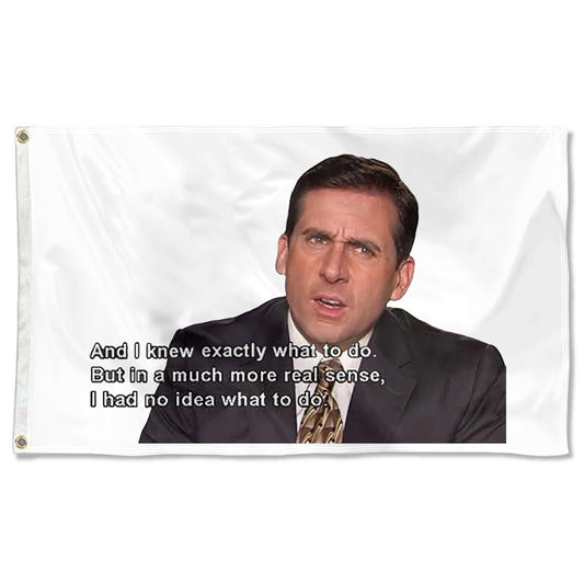 Fyon Michael Scott Quotes Funny Flag Indoor and Outdoor Banner