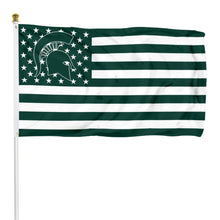 Fyon Michigan State Spartans Stars and Stripes Flag Banner