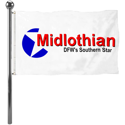 Fyon Midlothian, Texas flag  banner
