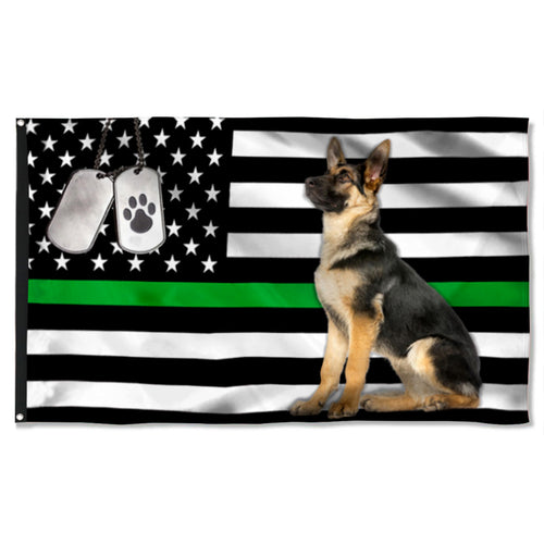 Fyon Military Dog German Shepherd Flag 41419 Indoor and outdoor banner