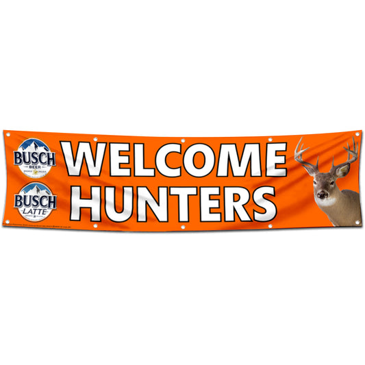 Fyon Miller Lite Welcome Hunters Flag Banner 2x8 Feet