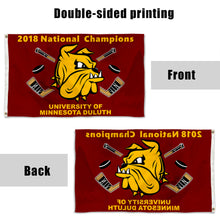 Fyon Minnesota Duluth Bulldogs 2018 Hockey National Champions Flag Banner