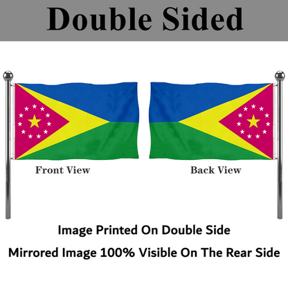 Fyon Moca, Puerto Rico flag banner