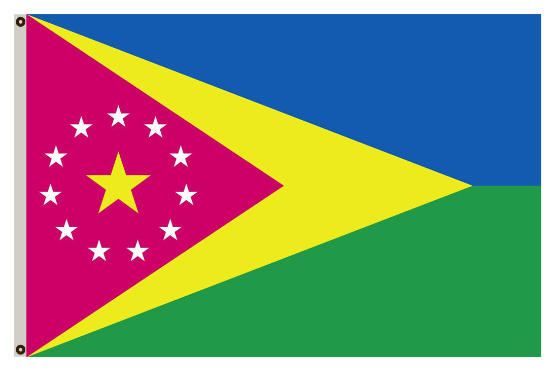 Fyon Moca municipality of Puerto Rico - the colours flag banner