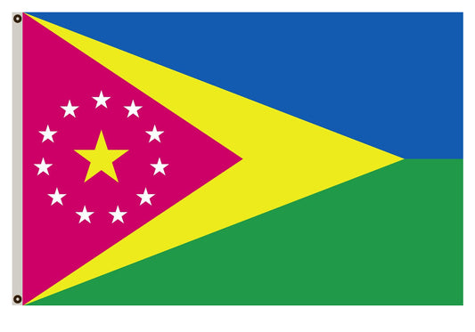 Fyon Moca municipality of Puerto Rico - the colours flag banner