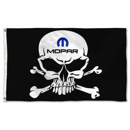 Fyon Mopar Skull Flag Banner