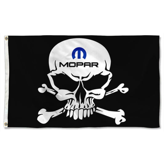Fyon Mopar Skull Flag Banner
