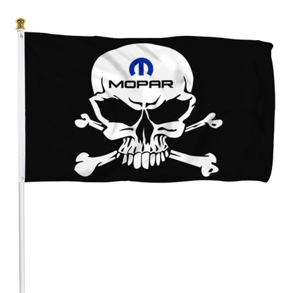 Fyon Mopar Skull Flag Banner