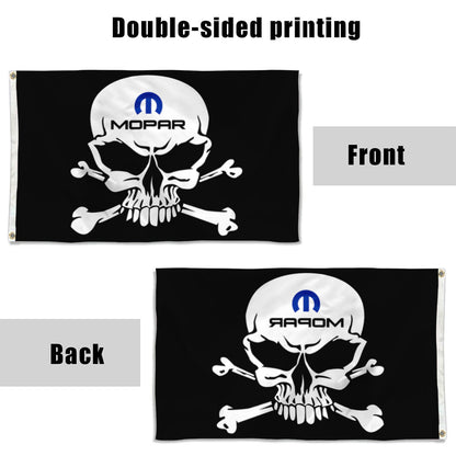 Fyon Mopar Skull Flag Banner