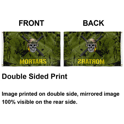 Fyon Mortars Skull Flag  Indoor and outdoor banner