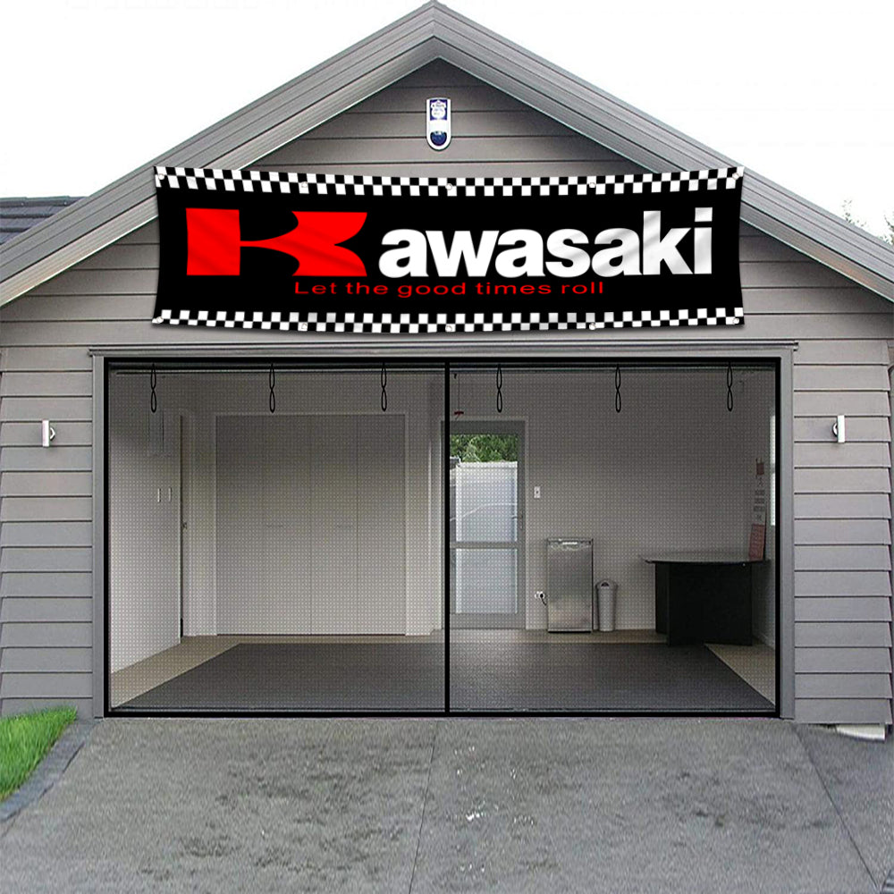 Fyon Motorcycles Garage Shop Banner Works for Kawasaki Flag 2x8 Feet