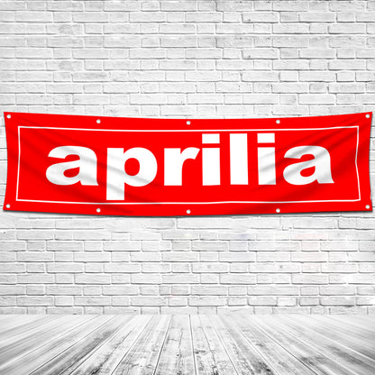 Fyon Motorcycles Garage Shop Decor Banner Works for Aprilia Flag 2x8 Feet