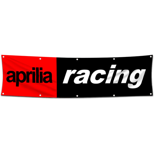 Fyon Motorcycles Garage Shop Decor Banner Works for Aprilia Racing Flag 2x8 Feet